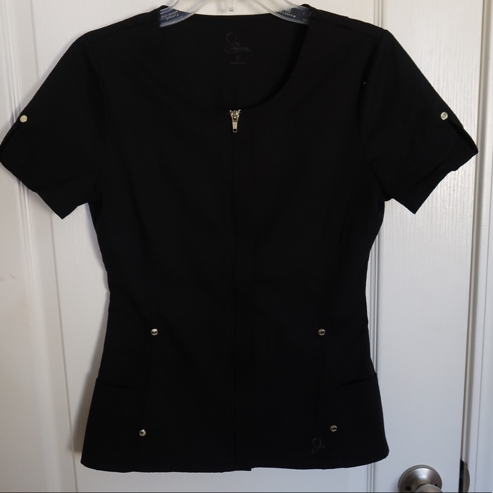 Jaanuu XS scrub top -black